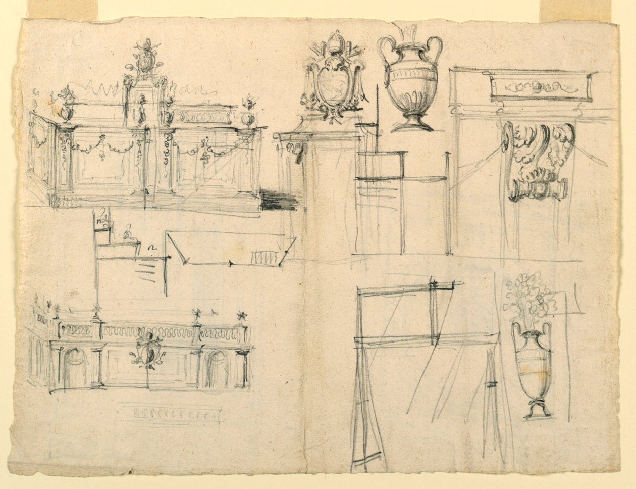 Conceptions pour vases et architecture - Unknown artist