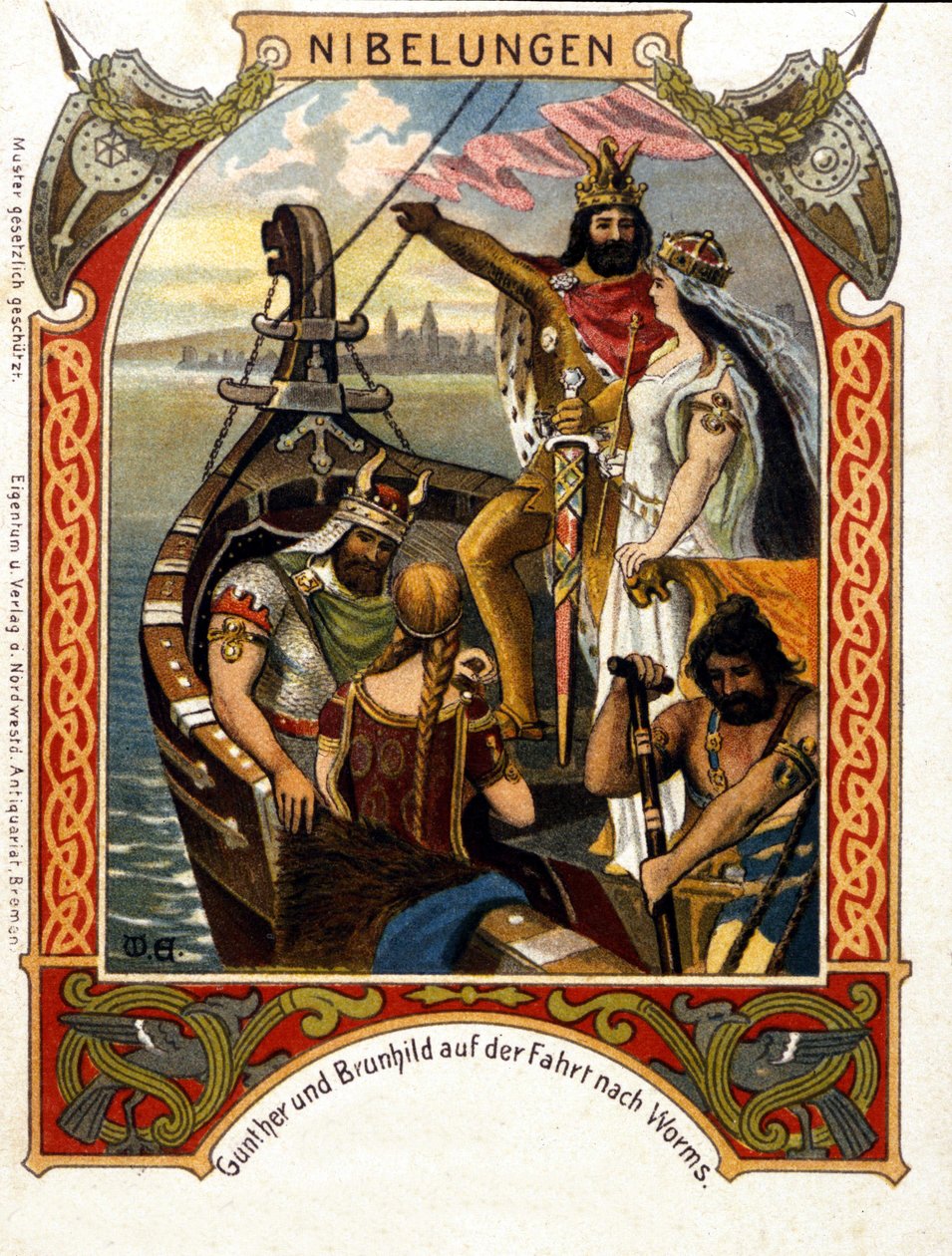 Die Nibelungen, opéra composé par Heinrich Dorn (1804-1892) en 1854, chef d