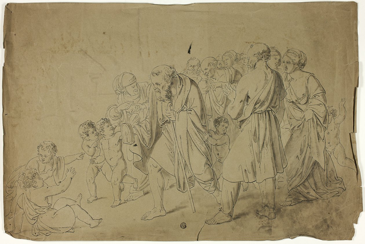 Diogène cherchant un homme honnête - Unknown artist