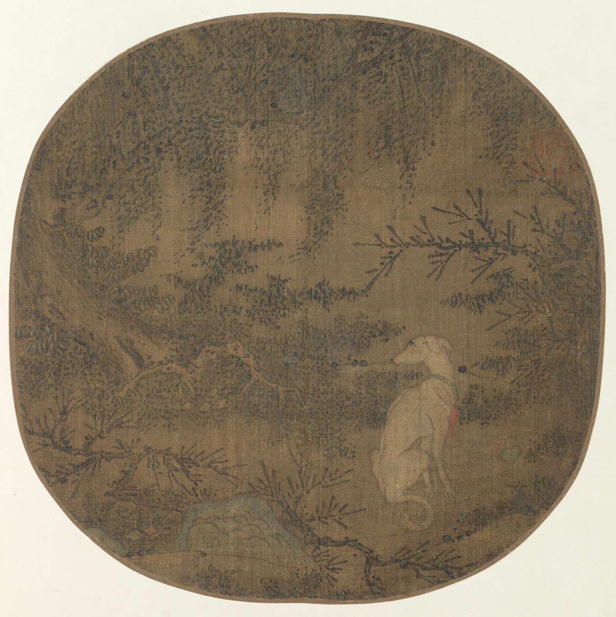 Chien regardant - Unknown artist