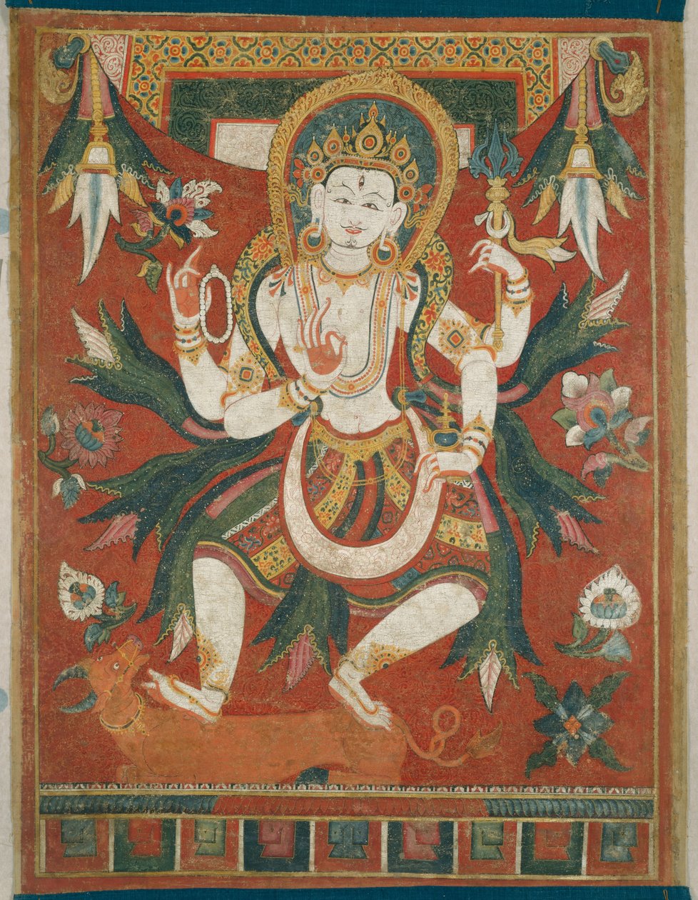 Bannière peinte double face (Paubha) avec le dieu Shiva - Unknown artist