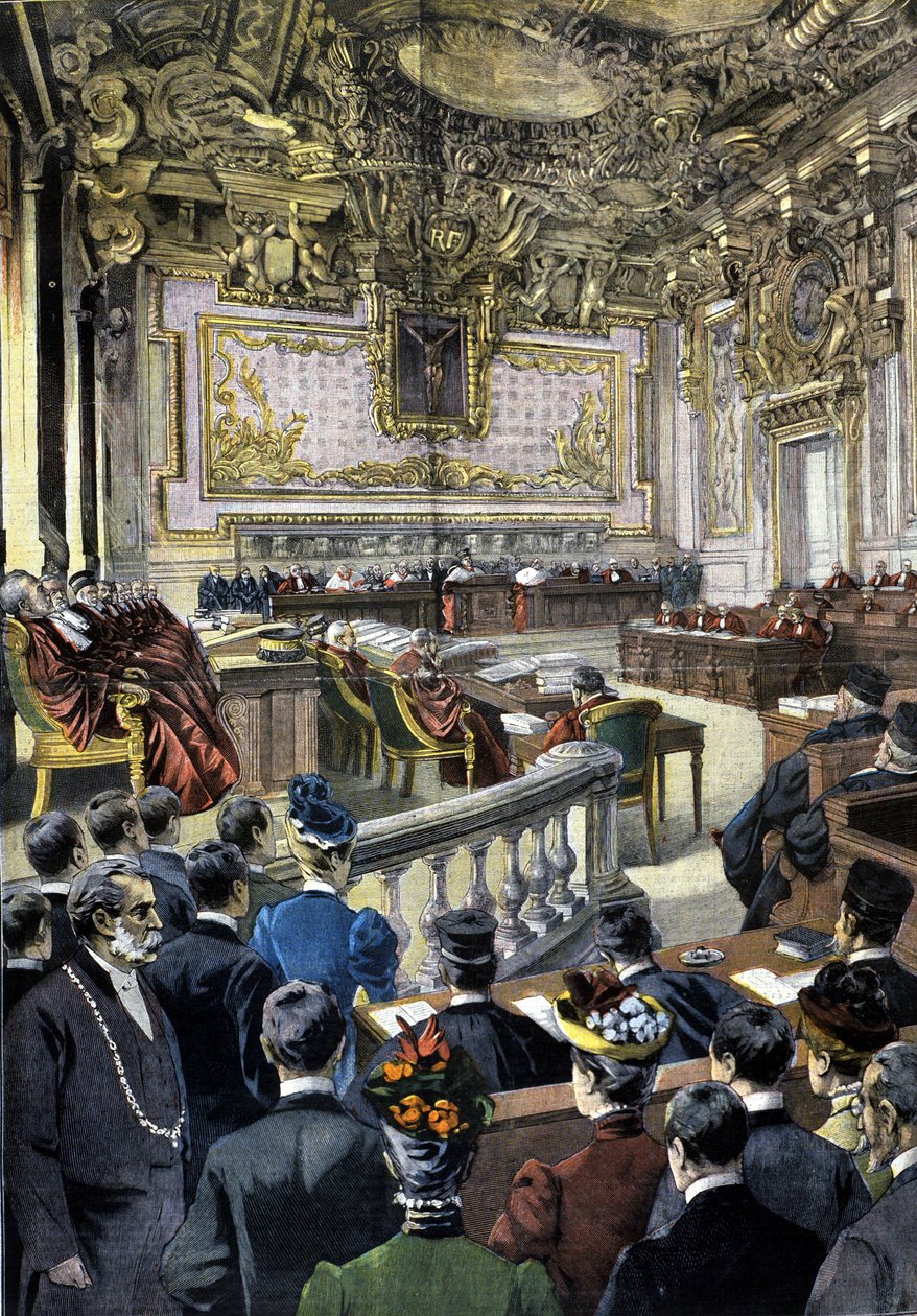 Affaire Dreyfus. La Cour de cassation ordonne la révision du procès. 1899. - Unknown artist