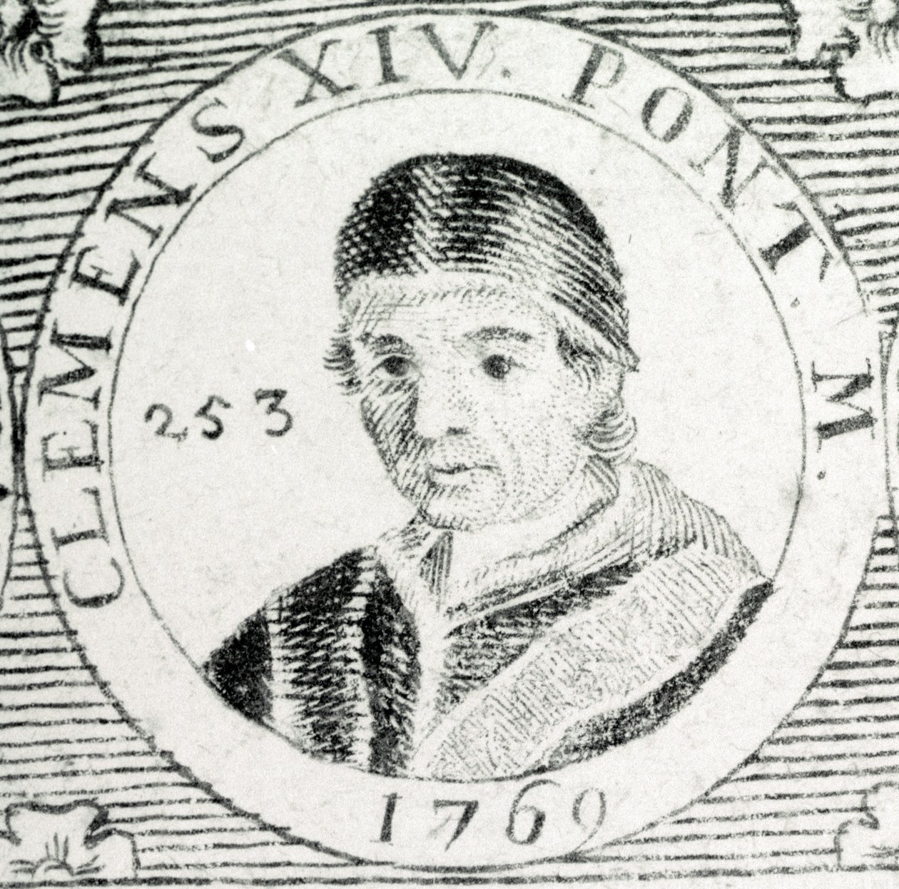 Gravure du pape Clément XIV (1705 - 1774) - Unknown artist