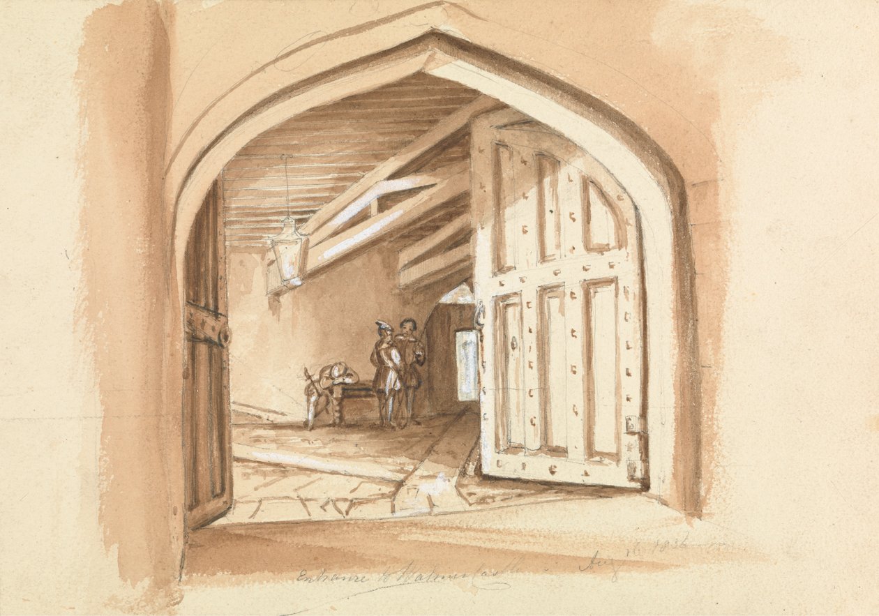 Entrée du château de Walmer ; croquis de portes - Unknown artist