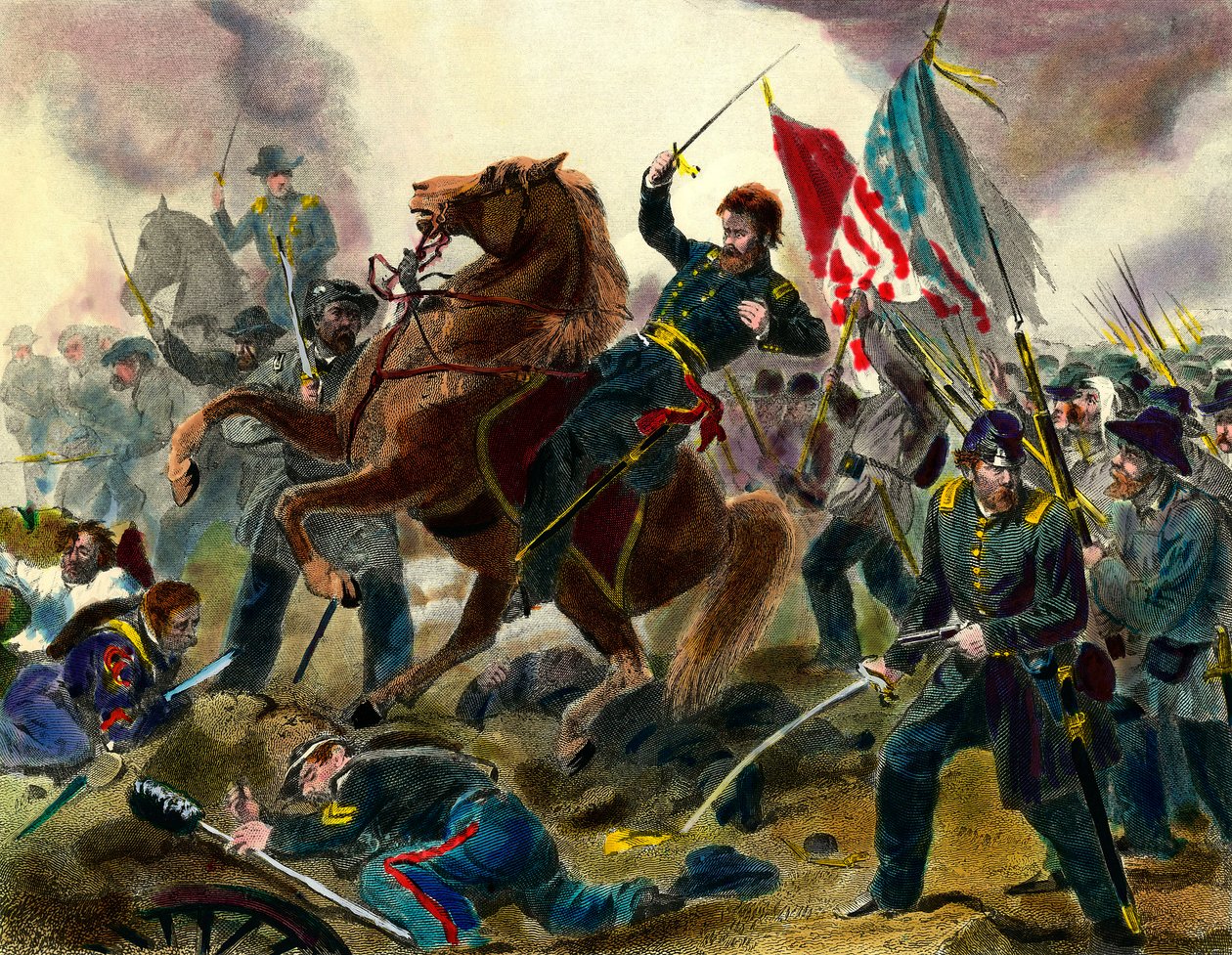 Épisode de la guerre de Sécession : le général américain Ulysses Simpson Grant - Unknown artist