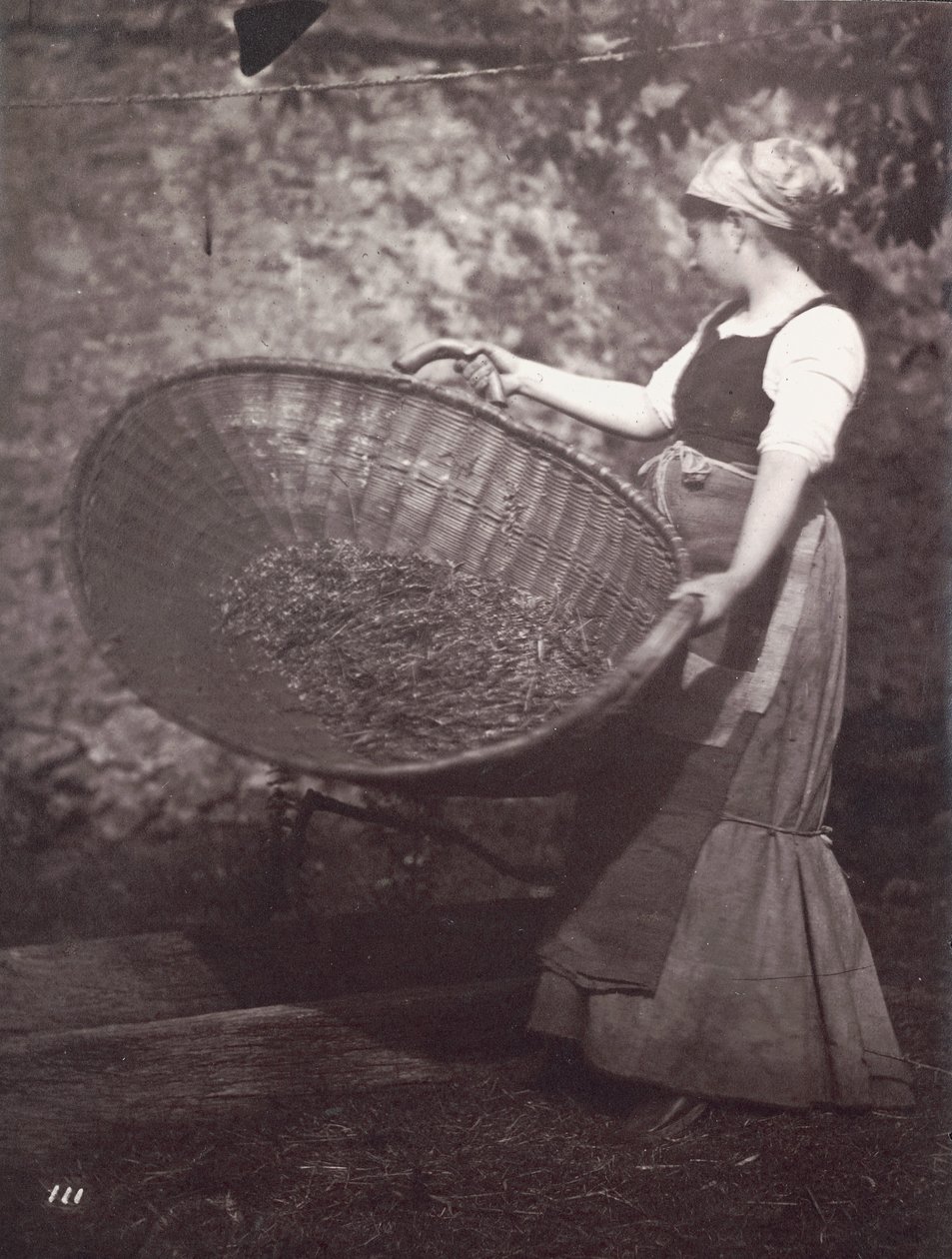 [Paysanne avec un panier à vanner] - Unknown artist