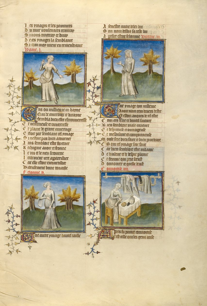 Personnifications féminines de la haine, du mal, de la méchanceté et de la cupidité - Unknown artist