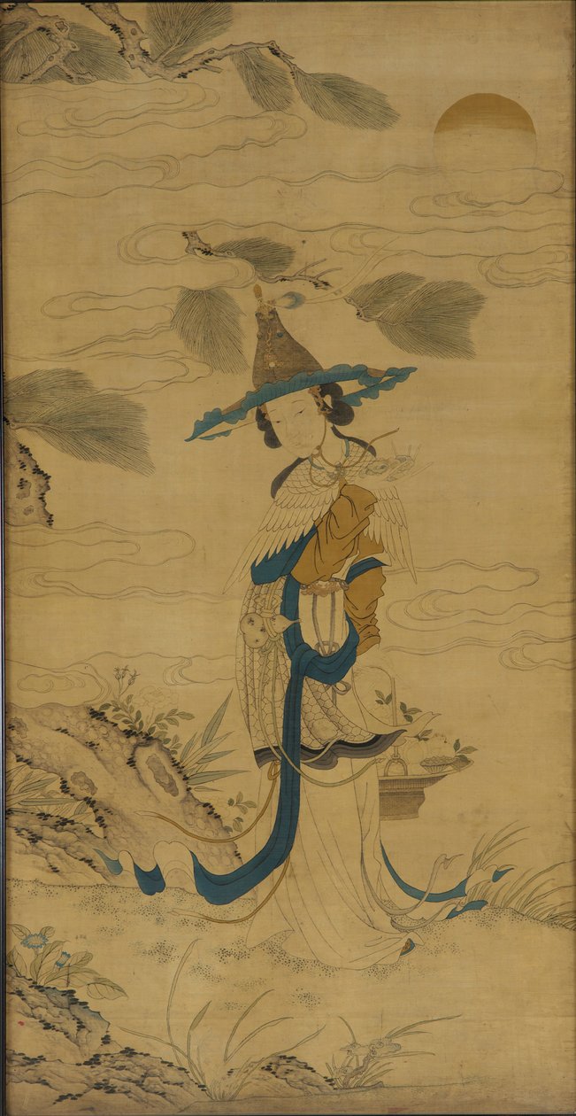 Immortelle féminine avec un panier - Unknown artist