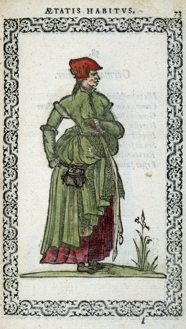 Femme flamande - dans « Habits et effigies » par Jean Sulperius - Unknown artist