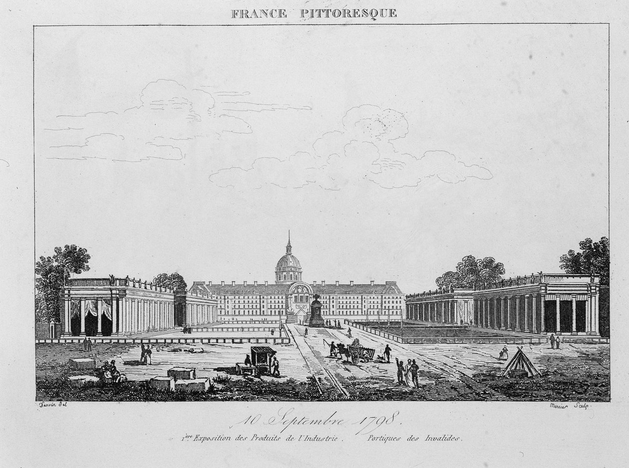 Première exposition des produits industriels : Portique des Invalides, 10 septembre - Unknown artist