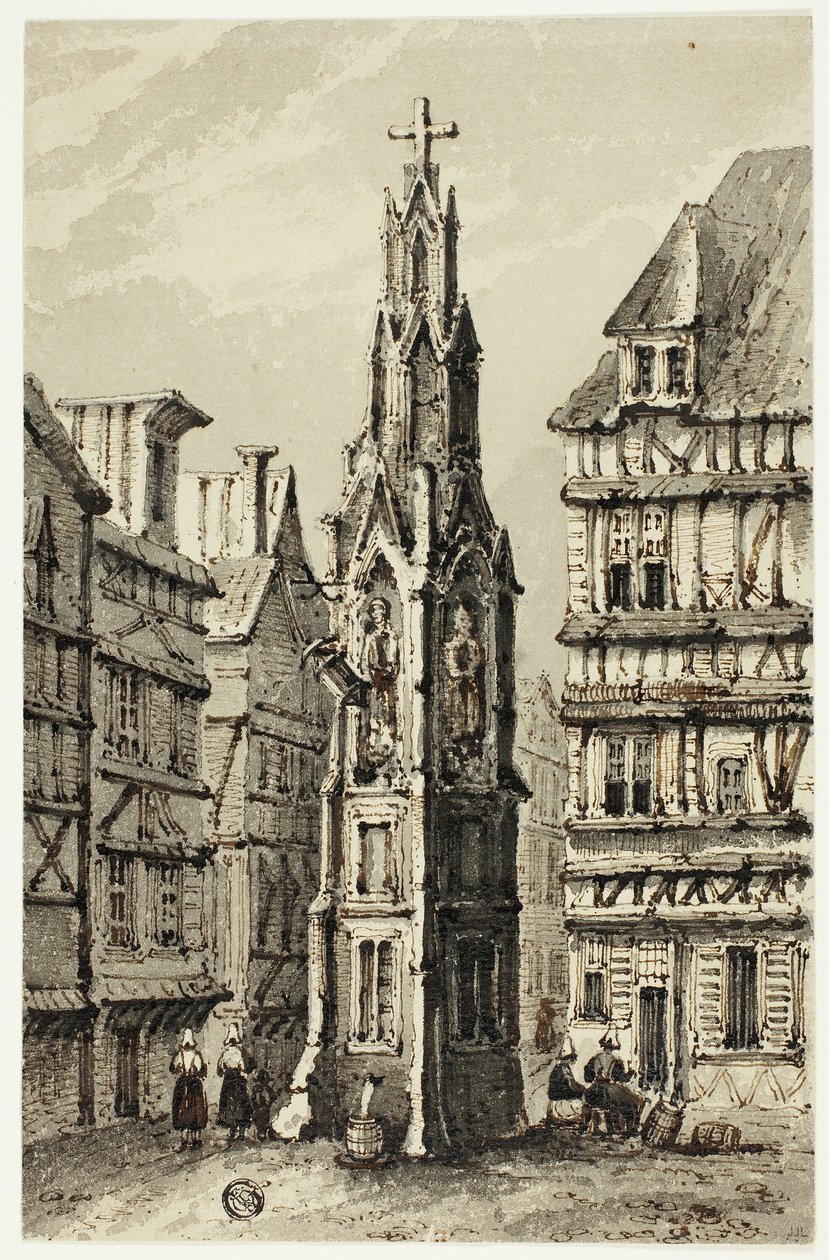 Tour de la Fontaine dans la vieille ville - Unknown artist