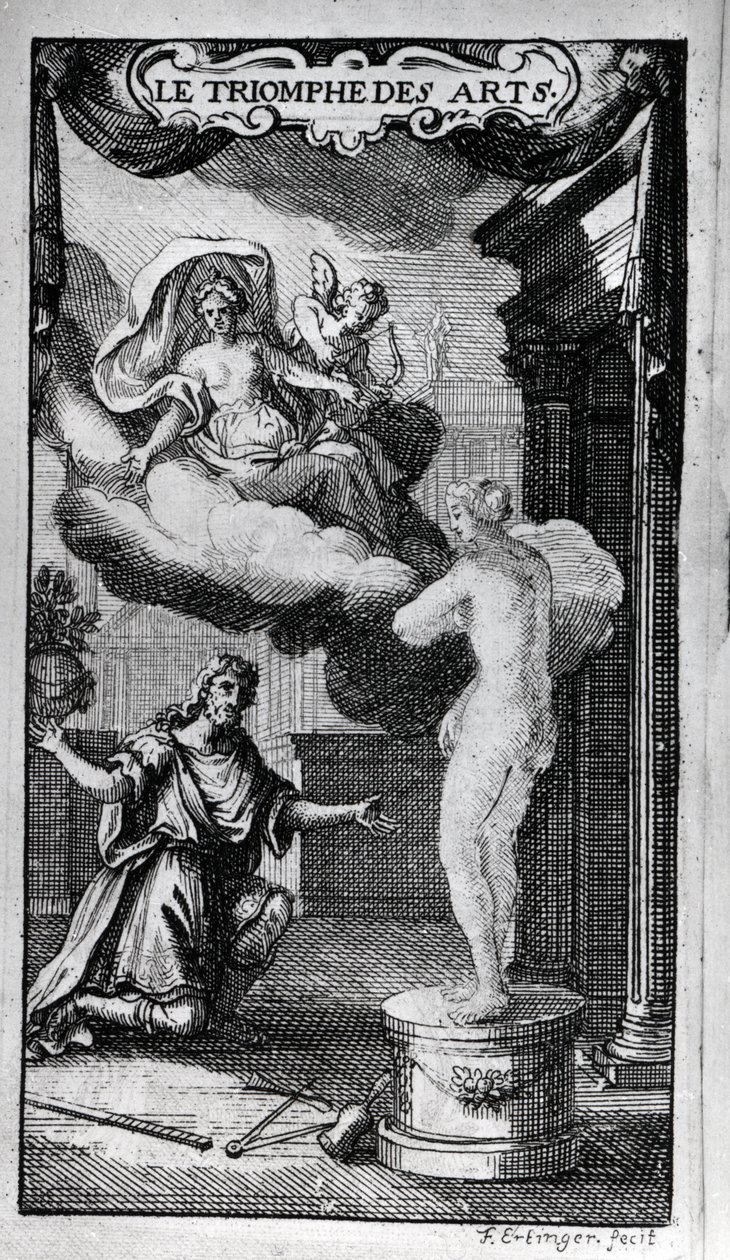 Frontispice de "Le Triomphe des Arts" Livret par Antoine Houdar de La Motte (1672-1731) Musique de Michel de la Barre. 1700. - Unknown artist