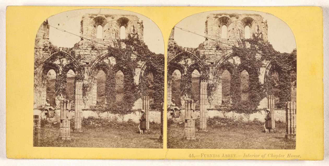 Abbaye de Furness. - Intérieur de la salle capitulaire. - Unknown artist
