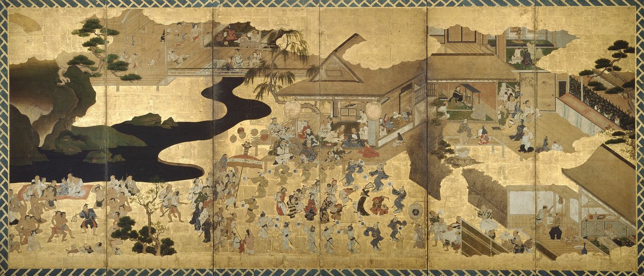Scènes de genre (Fūzoku byōbu) - Unknown artist
