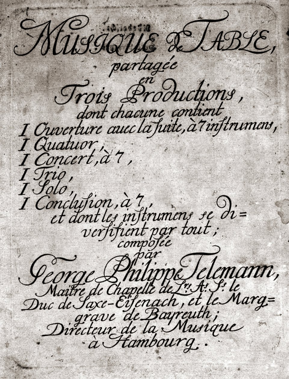 Georg Philipp Telemann. Compositeur allemand (Magdebourg) - Unknown artist