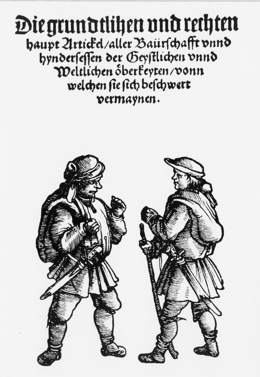 Armes des paysans allemands pendant la révolte du 16ème siècle - Unknown artist