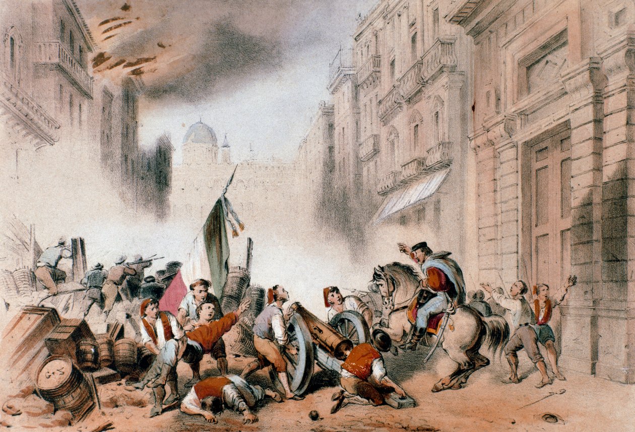 Giuseppe Garibaldi entrant à Palerme, 26 mai 1860 - Unknown artist