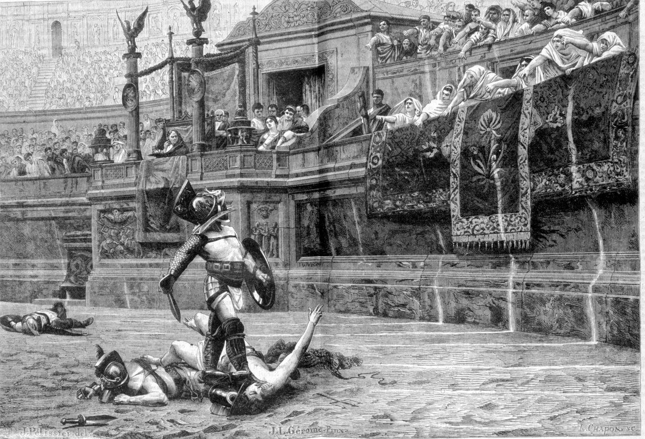 Combat de gladiateurs à l