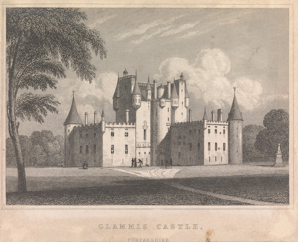 Château de Glammis, Forfarshire; page 9 (Volume Deux) - Unknown artist