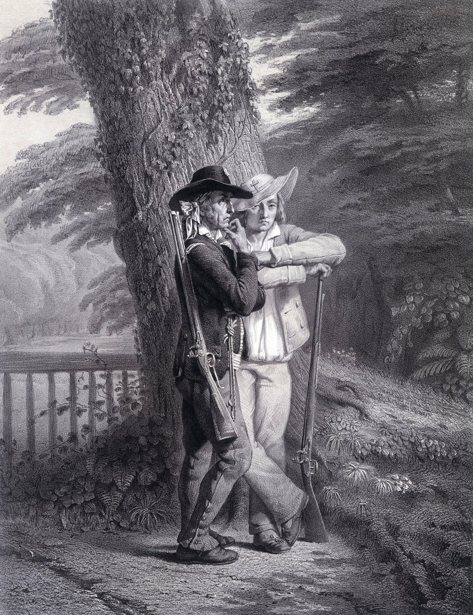 Dieu et le Roi : deux soldats vendéens en action - Unknown artist