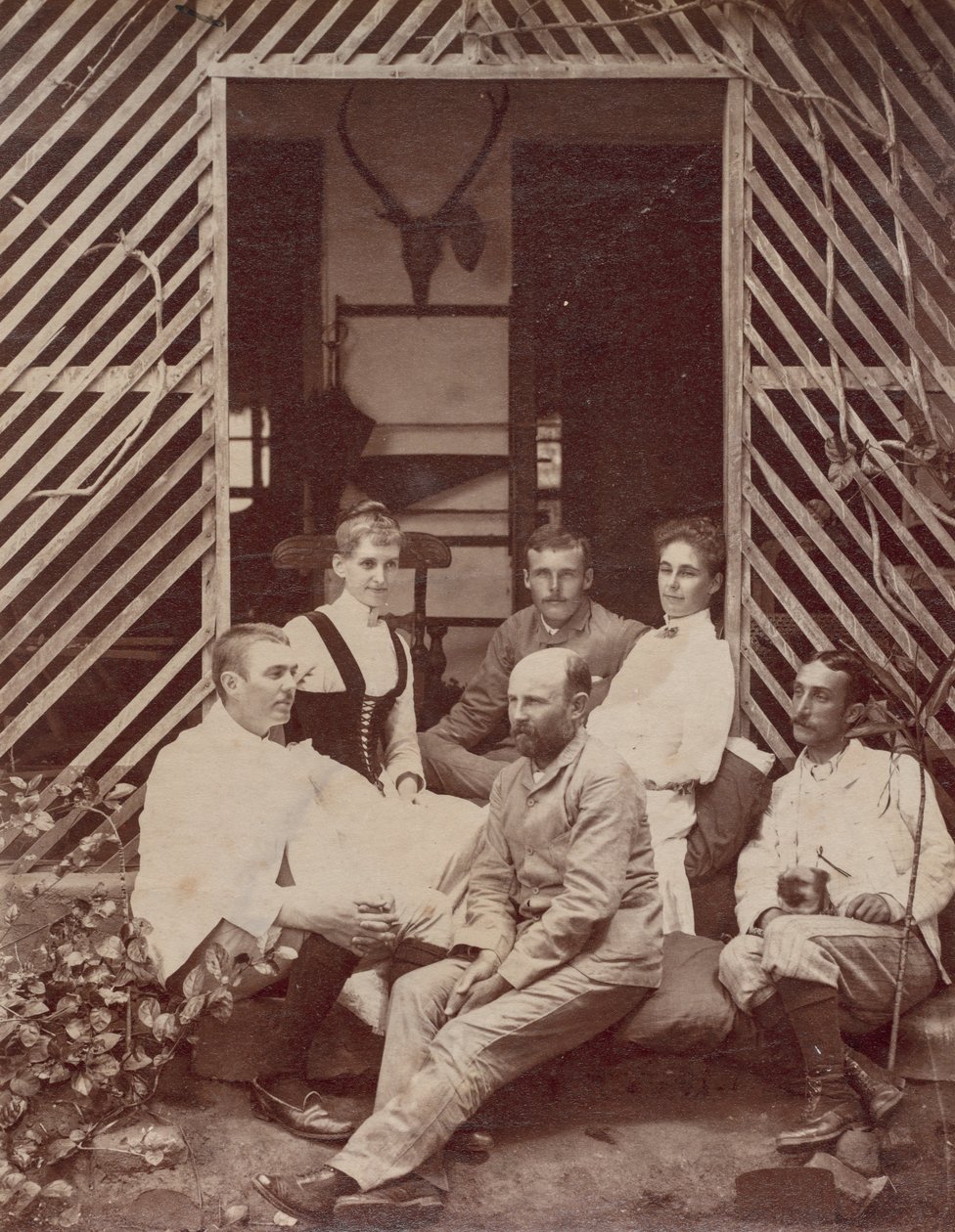 Groupe pris au bungalow de Nortekande - Unknown artist