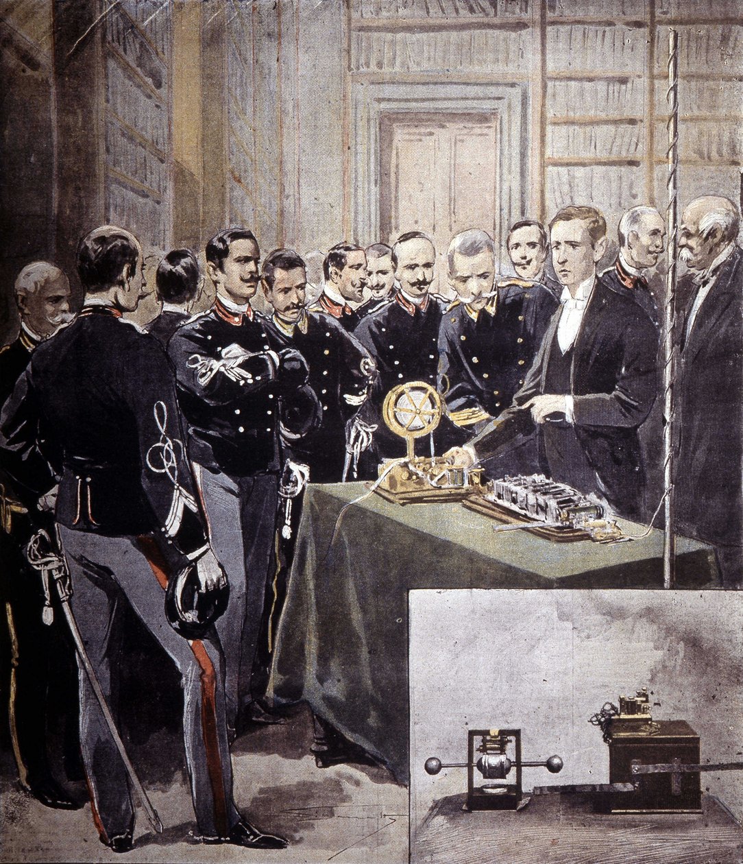 Guglielmo Marconi a présenté le télégraphe sans fil (TSF) lors d