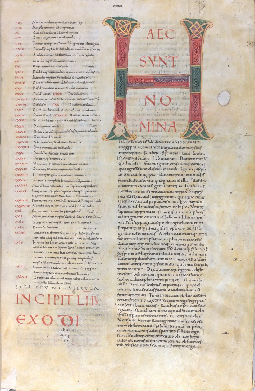 Haec sunt nomina : Initiale du Livre de l