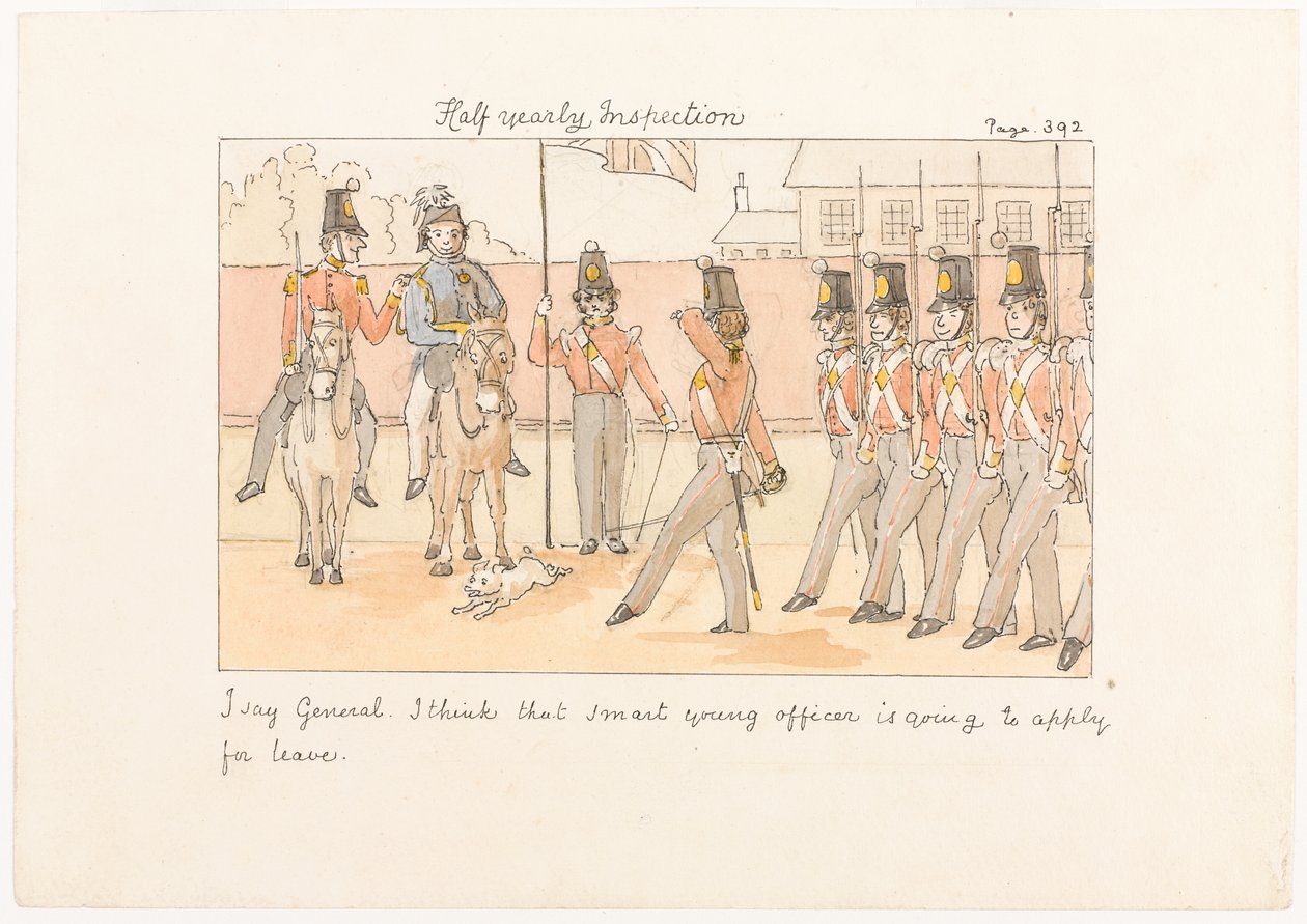 Inspection semestrielle, de Scènes de la vie dans un régiment d