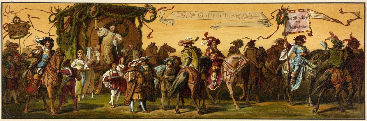 Procession de Hans Makart dans la ville de Vienne - Unknown artist