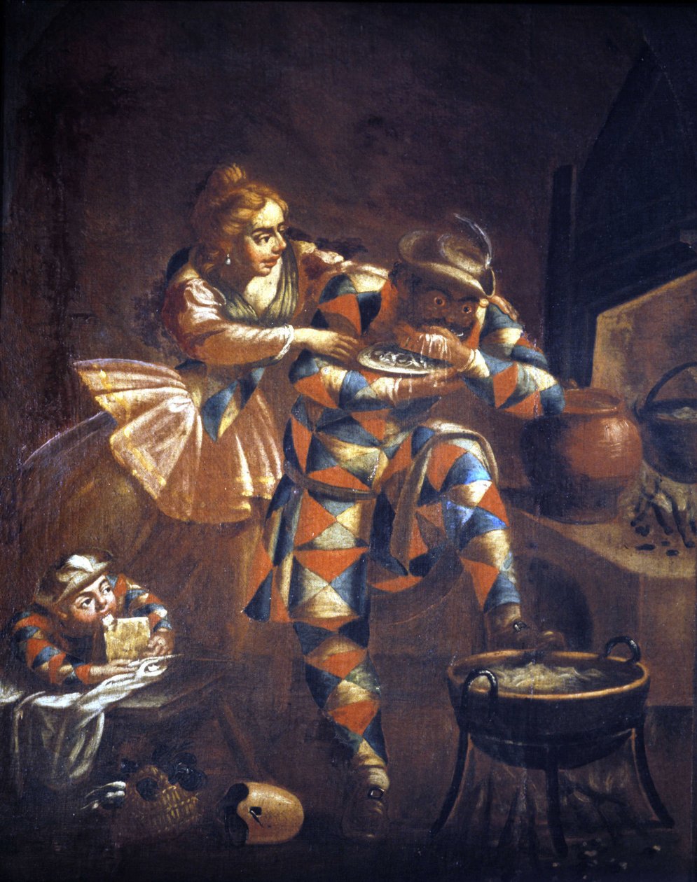 Arlequin glouton. Il essaie toujours d