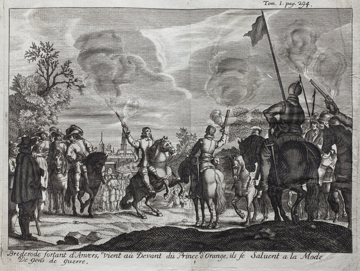 Henri, comte de Brederode, quittant Anvers, se présente devant Guillaume Ier d