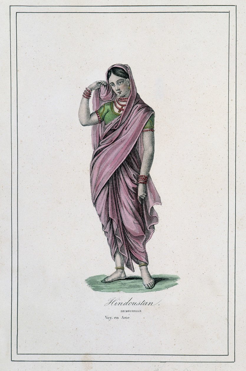 Hindoustan : demoiselle - dans "Album des voyages" - Unknown artist