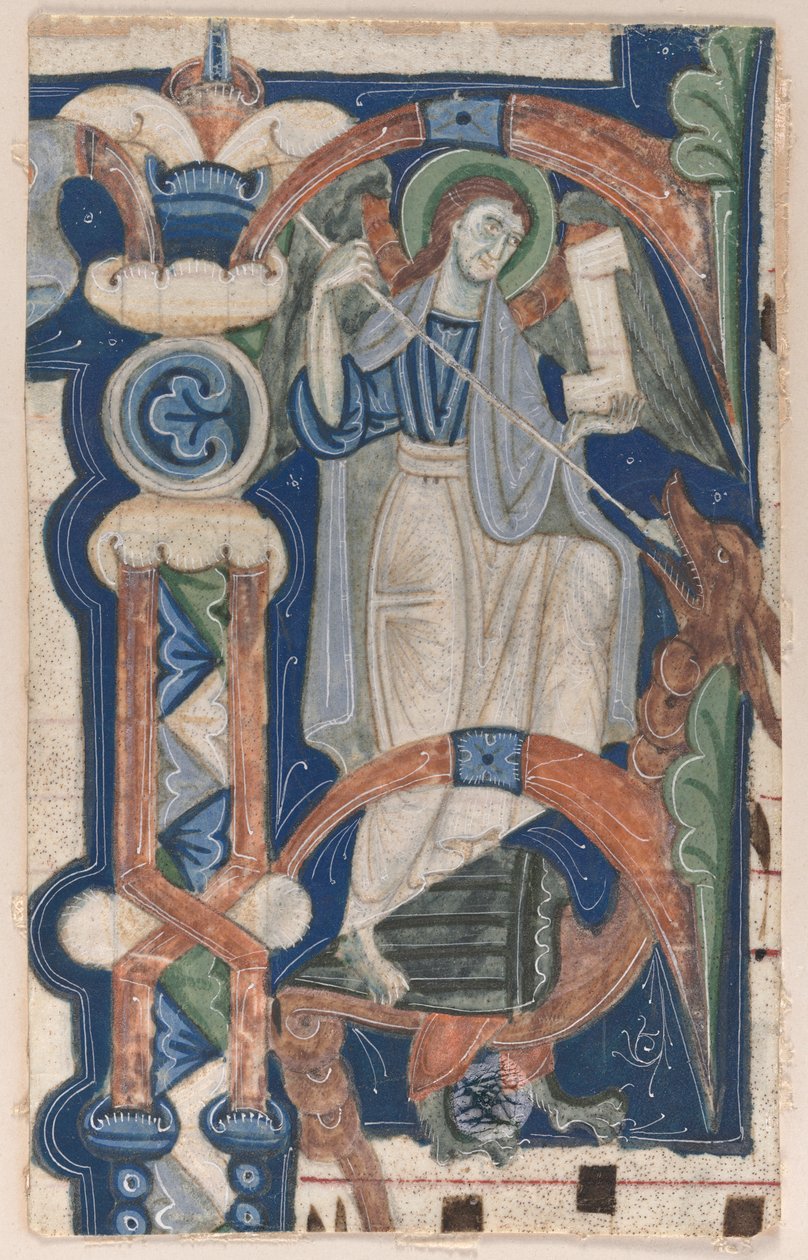 Initiale historiée (P) Excisée d