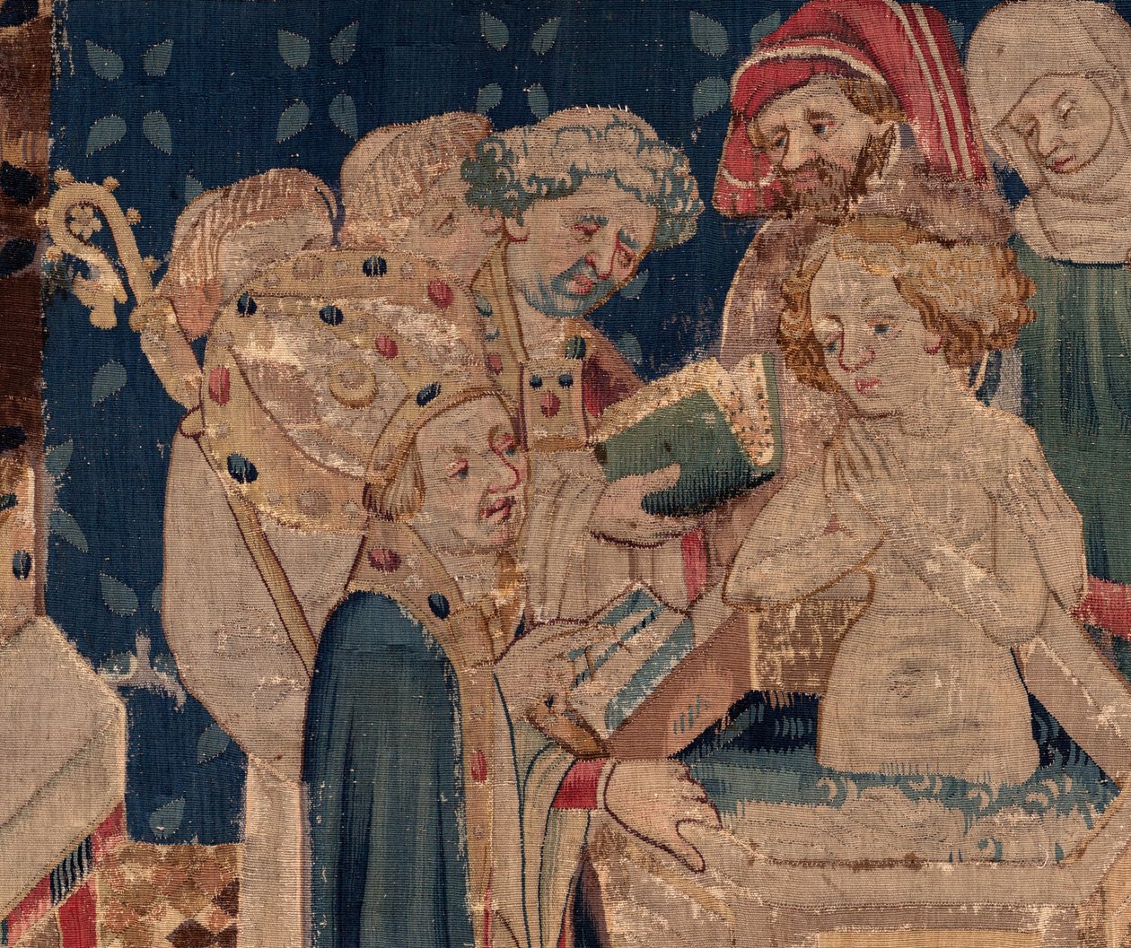 Histoire de Saint Piat et Saint Éleuthère, Scène 13 : Baptême de Blanda (détail) - Unknown artist