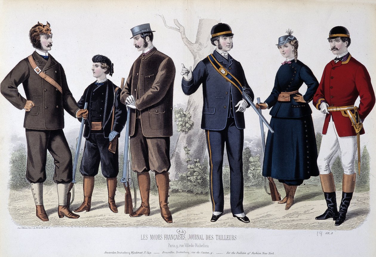 Tenues de chasse, « Le Journal des tailors » - Unknown artist