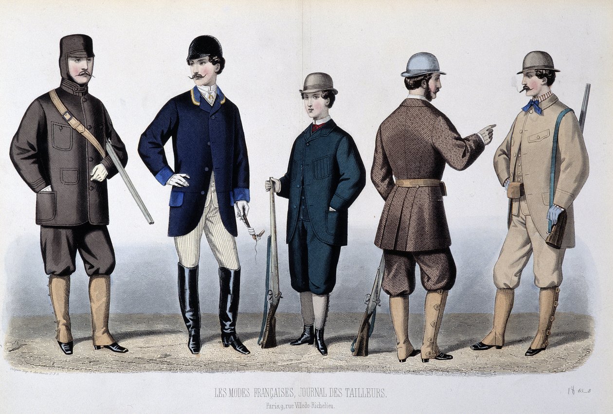 Costumes de chasse, « Le Journal des tailors » - Unknown artist