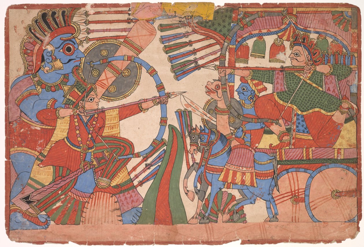 Illustration du Mahabharata - Unknown artist