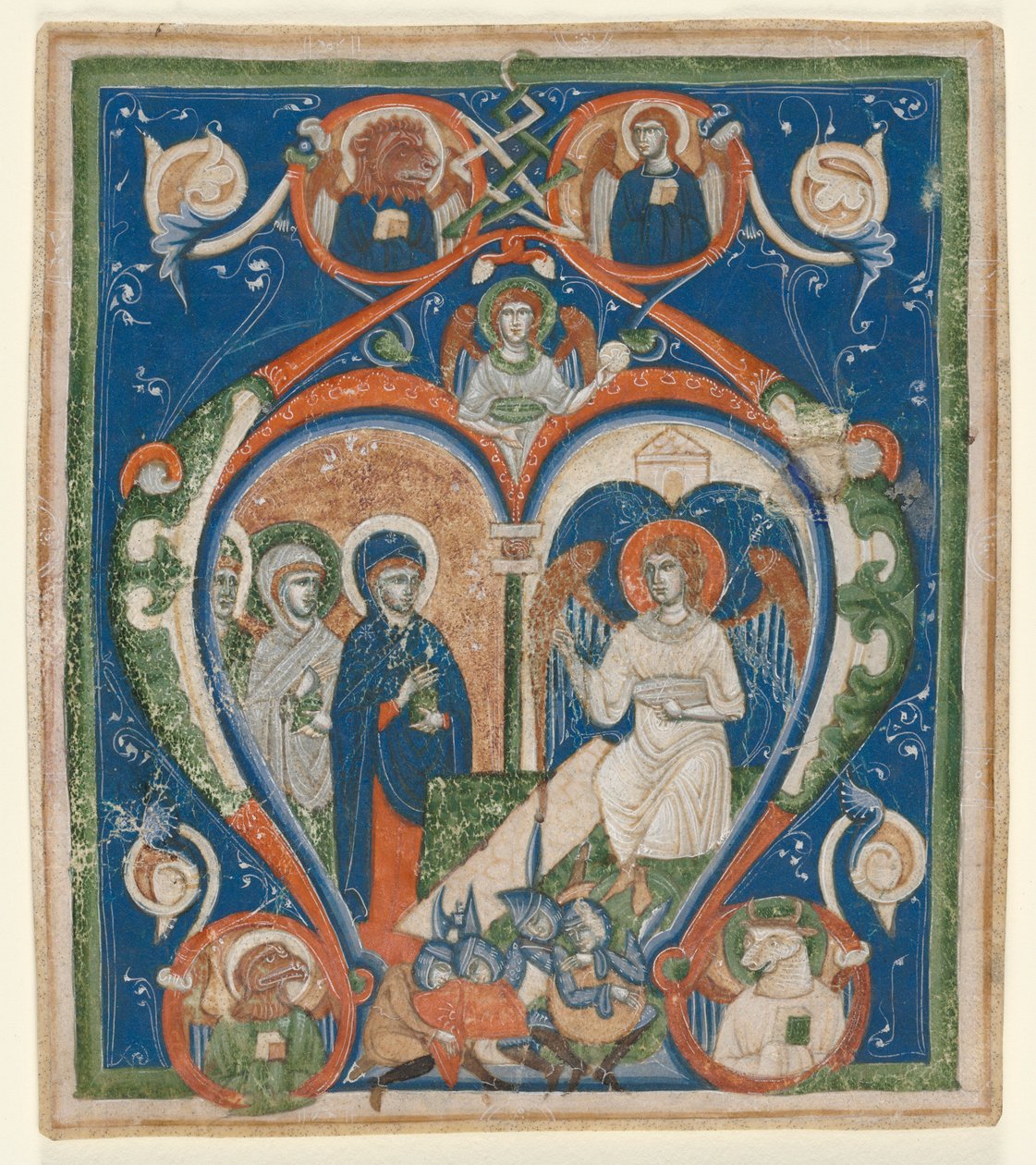 Initiale A [ngelus Domini descendit] d