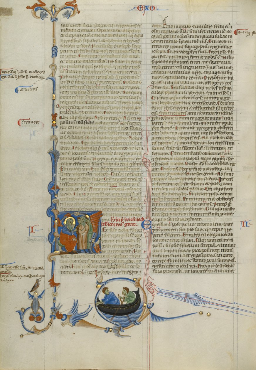 Initial H : Moïse parle aux Israélites - Unknown artist