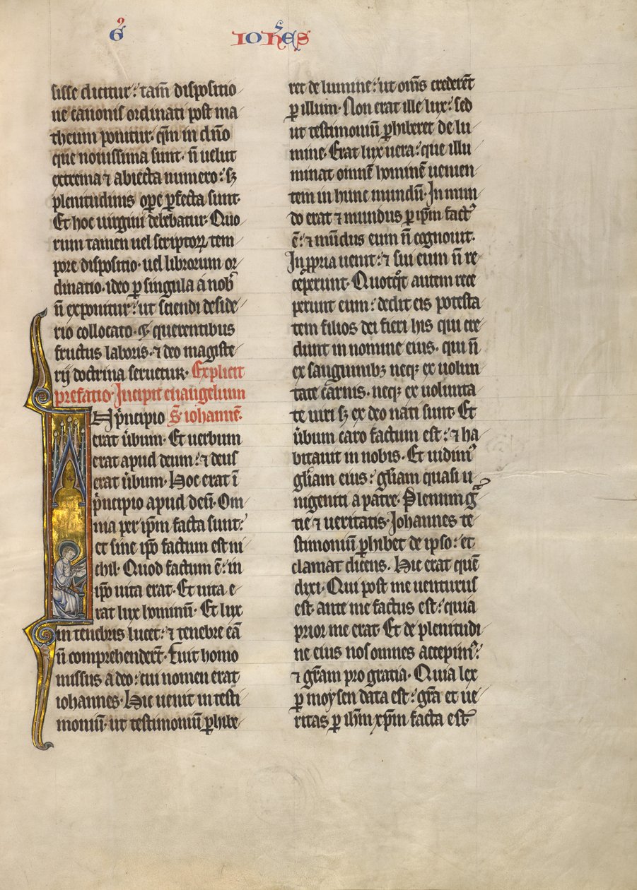 Initiale I : Saint Jean l