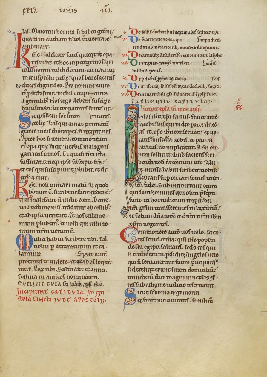 Initial I : Saint Jude - Unknown artist