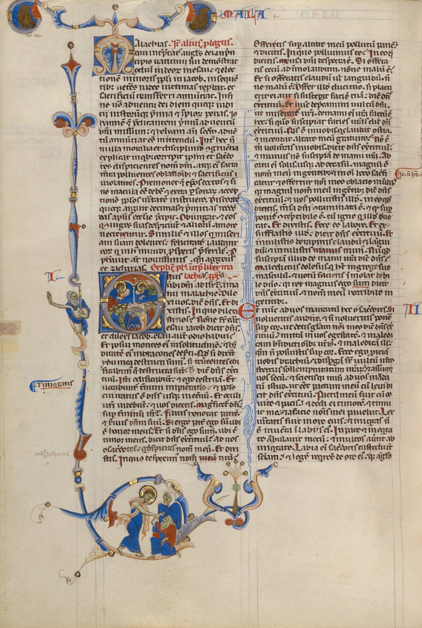 Initiale O : Évêques et moines - Unknown artist