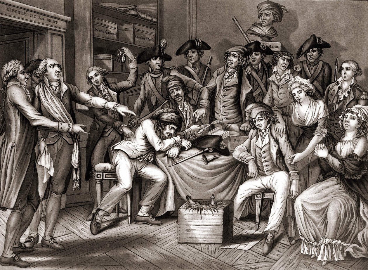Intérieur du Comité révolutionnaire. v. 1794 - Unknown artist
