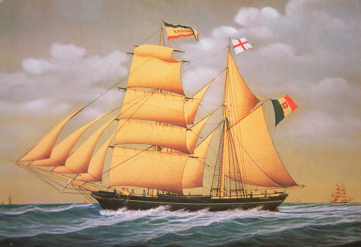 Goélette-brig italienne 