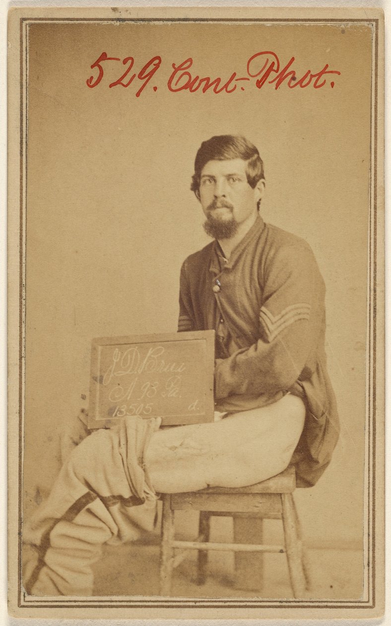 [J.D. Brua, A. 93rd Pa. Victime de la guerre civile] - Unknown artist
