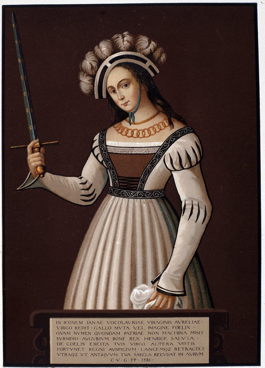 Jeanne la Pucelle, avec une épée - dans « Jeanne d