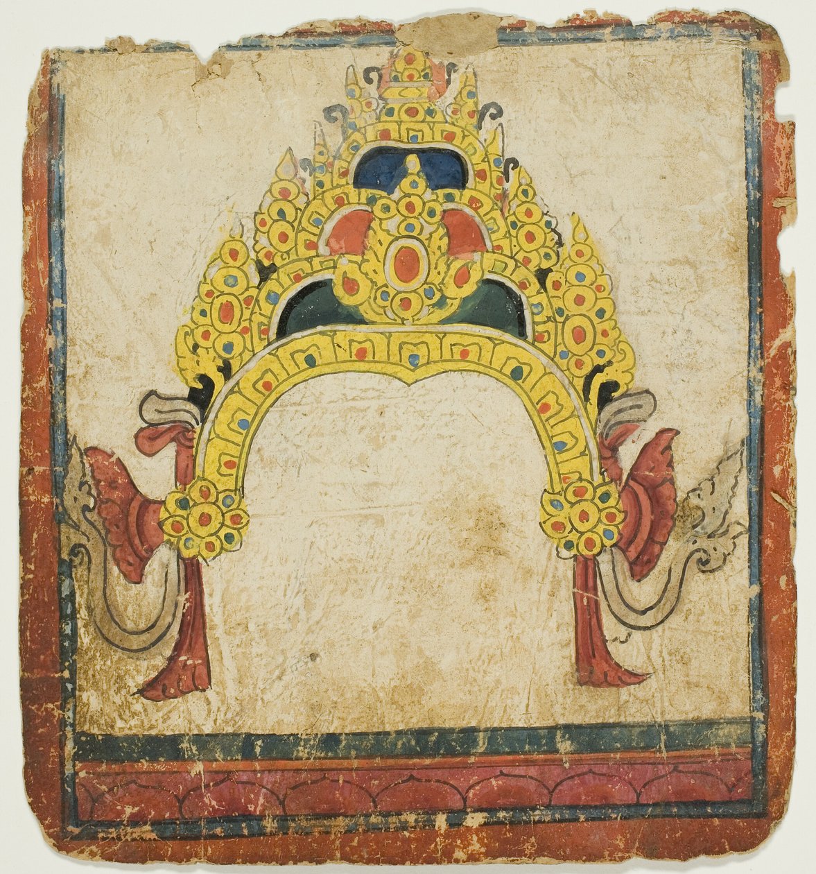 Couronne rituelle en bijou, tirée d