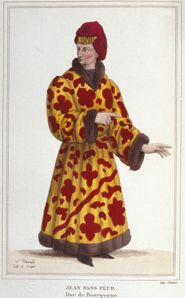 Jean sans Peur (1371-1419), Duc de Bourgogne. Gravure de 1830 - Unknown artist