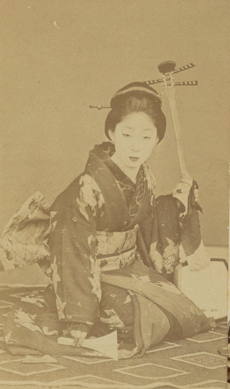 [Femme japonaise agenouillée] - Unknown artist