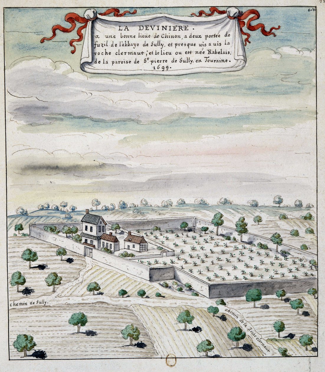 La Devinière (1699), lieu de naissance de Rabelais - Unknown artist